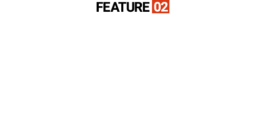 FEATURE02FORM両翼を広げたハヤブサを忠実に再現。